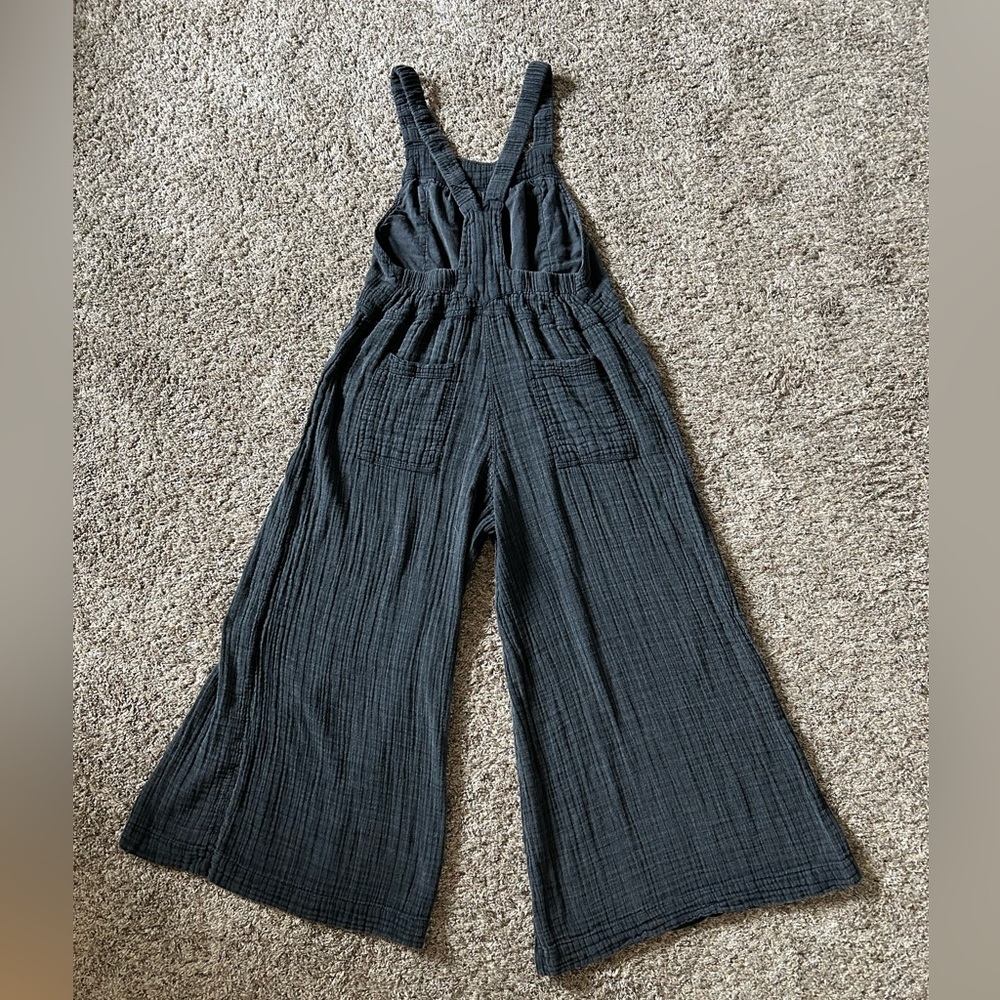 Natural Life Cropped Wide Leg Jumpsuit